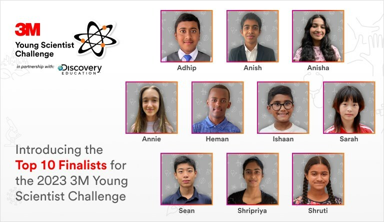 3M Young Scientist Challenge Finalists