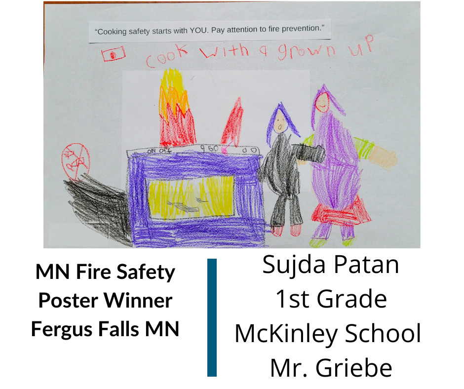 Fergus Falls Students Finalists in Fire Prevention Poster Contest