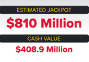 Powerball Jackpot $810 Million