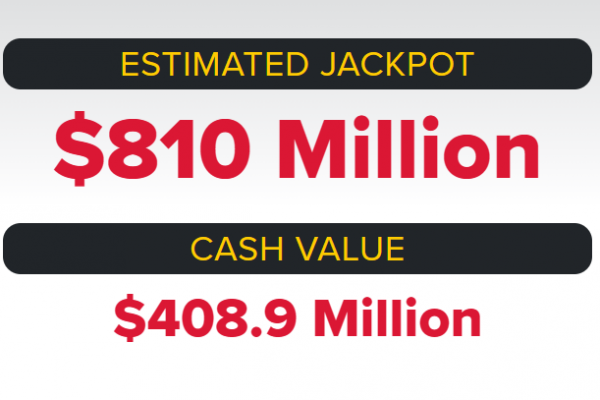 Powerball Jackpot $810 Million